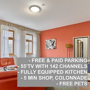 Excellent In Center 5 Min Walk From The Colonnade Appartement Karlsbad